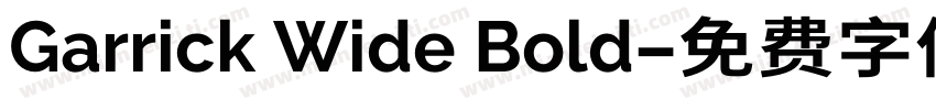 Garrick Wide Bold字体转换
